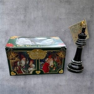 Old World Christmas Chess Piece - Black Queen - NWT